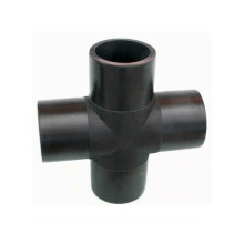 PE100 Material Butt fusion equal cross four way tee pipe fitting